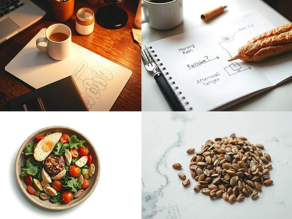 Collage situací: ranní shon, odpolední únava, večerní posedlost