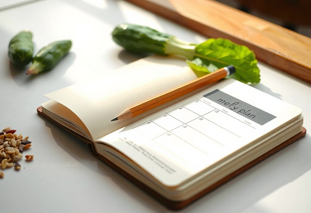 Zápisník s plánem